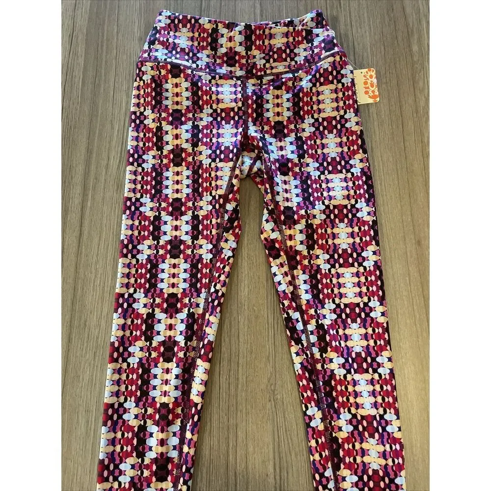 Free People‎ FP Movement Ashford Lose Control Multicolor Print Leggings MSRP $98